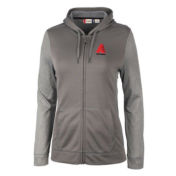 Clique&reg; By Cutter & Buck&reg; Women's Helsa Sport Colorblock Full-Zip Sweater - Embroidered Personalization Available from Positive Promotions