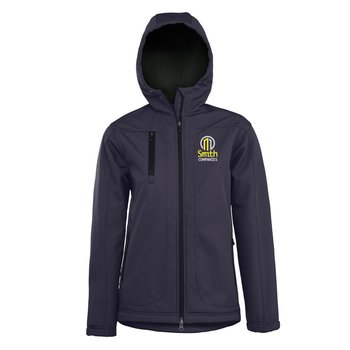 Fossa Apparel® Taiga Women's Honeycomb-Shell Hooded Jacket - Embroidered Personalization Available from Positive Promotions