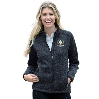 Women's Summit Sweater-Fleece Jacket - Embroidered Personalization Available from Positive Promotions