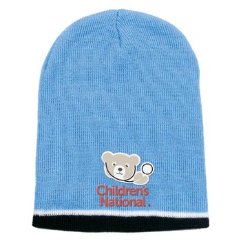 Tri-Color Beanie - Embroidered Personalization Available from Positive Promotions