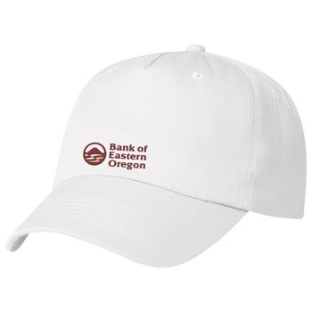 5 Panel Polyester Cap - Embroidered Personalization Available from Positive Promotions