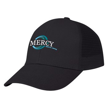 100% Brushed Cotton Twill Mesh Back Cap - Embroidered Personalization Available from Positive Promotions