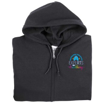 Respiratory Therapist Gildan® Unisex Heavy Blend Full-Zip Hooded Sweatshirt - Embroidered Personalization Available from Positive Promotions
