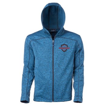 Fossa Apparel Men's Tephra Heather Hoodie Jacket - Embroidered Personalization Available from Positive Promotions