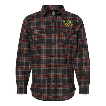 Burnside Men's Yarn-Dyed Long Sleeve Flannel Shirt - Embroidered Personalization Available from Positive Promotions