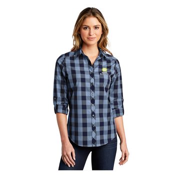 Port Authority&reg; Women's Everyday Plaid Shirt - Embroidered Personalization Available from Positive Promotions