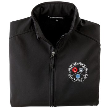 First Responders, First To The Fight Port Authority Core Soft Shell Jacket With Optional Personalization - Embroidery from Positive Promotions