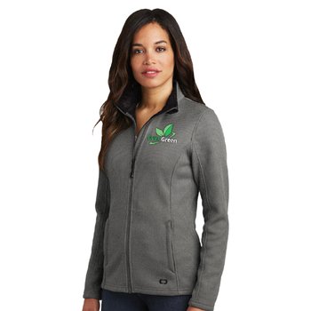 OGIO® Women's Cadet Collar Full-Zip Fleece Jacket - Embroidered Personalization Available from Positive Promotions