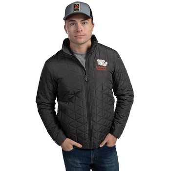 Eco Diamond Men's Quilted Hybrid Puffer Jacket - Embroidered Personalization Available from Positive Promotions