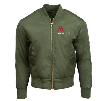 Threadfast Apparel&reg; Eco Unisex Bomber Jacket - Embroidered Personalization Available from Positive Promotions