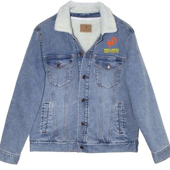 Threadfast Apparel&reg; Unisex Sherpa-Lined Denim Jacket- Embroidery Personalization Available from Positive Promotions