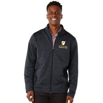 Charles River Apparel &reg; Men's Melange Pro Knit Fleece Full-Zip Jacket- Embroidered Personalization Available from Positive Promotions