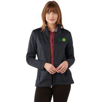 Charles River Apparel &reg; Women's Melange Pro Knit Fleece Full-Zip Jacket- Embroidered Personalization Available from Positive Promotions