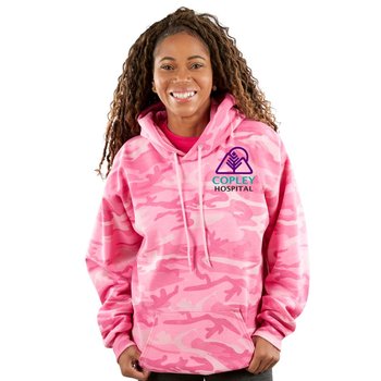 Everyday Camo Ultimate Fleece Unisex Pullover Hoodie Sweatshirt - Embroidered Personalization Available from Positive Promotions