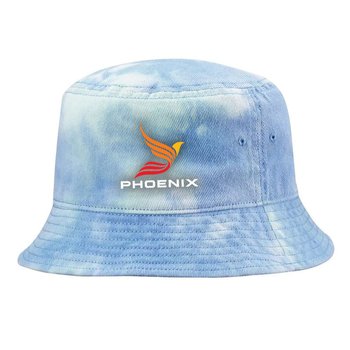 Santa Monica Tie-Dye Bucket Cap - Embroidered Personalization Available from Positive Promotions