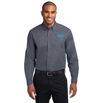 Port Authority&reg; Men's Long Sleeve Easy Care Shirt - Embroidered Personalization Available from Positive Promotions