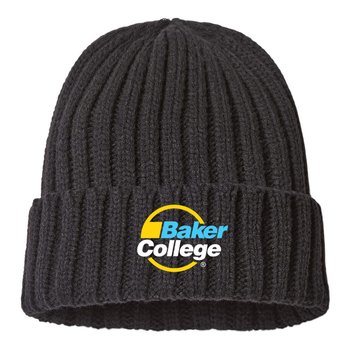 Atlantis Headwear® Sustainable Cable Knit Beanie - Embroidered Personalization Available from Positive Promotions