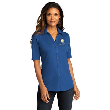 Bizleisure Women's Ultimate Easy Care Performance Stretch Polo- Embroidered Personalization Available from Positive Promotions