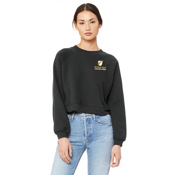 BELLA+CANVAS® Women's Ultra-Soft Raglan Pullover Fashion Fleece - Embroidered Personalization Available from Positive Promotions