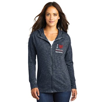Radiology Team District® Women's Medal Full-Zip Lightweight Hoodie Sweatshirt - Embroidered Personalization Available from Positive Promotions