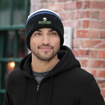 New Era® Ribbed Tailgate Beanie - Embroidered Personalization Available from Positive Promotions