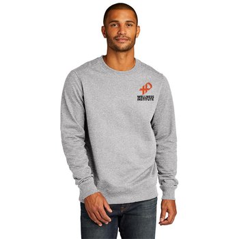 District&reg; Unisex Re-Fleece&trade; Eco Crewneck Sweatshirt- Embroidered Personalization Available from Positive Promotions