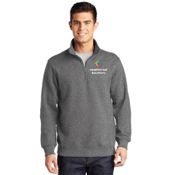Sport-Tek® Men's Essential Fleece Quarter-Zip Sweatshirt - Embroidered Personalization Available from Positive Promotions