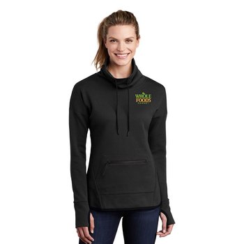 Sport-Tek&reg; Women's Triumph Cowl Neck Pullover - Embroidered Personalization Available from Positive Promotions