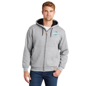 CornerStone® Unisex Heavyweight Full-Zip Hooded Sweatshirt With Thermal Lining - Embroidered Personalization Available from Positive Promotions