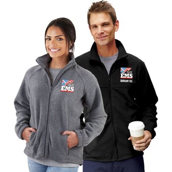 EMS Harriton® Unisex Fleece Full-Zip Jacket - Embroidered Personalization Available from Positive Promotions