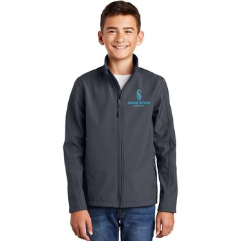 Port Authority® Youth Core Soft-Shell Jacket - Embroidered Personalization Available from Positive Promotions