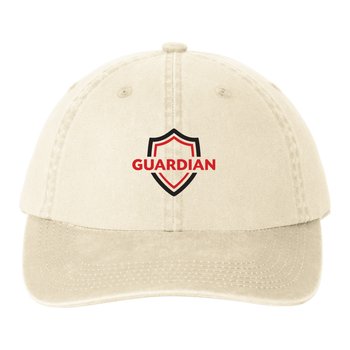 Port Authority® Vintage Pigment-Dyed Garment-Washed Unstructured Cap - Embroidered Personalization Available from Positive Promotions