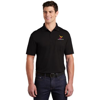 Sport-Tek® Men's Micropique Sport-Wick® Pocket Polo - Embroidered Personalization Available from Positive Promotions