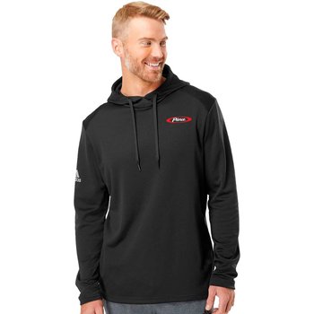 adidas® Unisex Textured Athleisure Hooded Sweatshirt - Embroidered Personalization Available from Positive Promotions