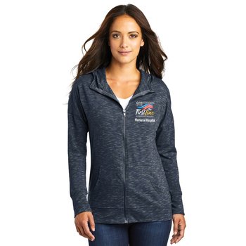 Dispatchers District® Women's Medal Full-Zip Lightweight Hoodie Sweatshirt - Embroidered Personalization Available from Positive Promotions