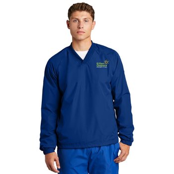 Sport-Tek® V-Neck Raglan Wind Shirt - Embroidered Personalization Available from Positive Promotions