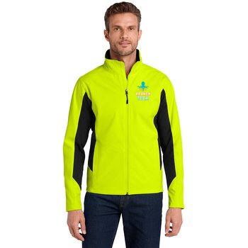 Port Authority® Men's Core Colorblock Soft-Shell Jacket - Embroidered Personalization Available from Positive Promotions
