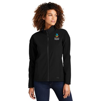 OGIO® Women's Commuter Full-Zip Soft-Shell Jacket - Embroidered Personalization Available from Positive Promotions