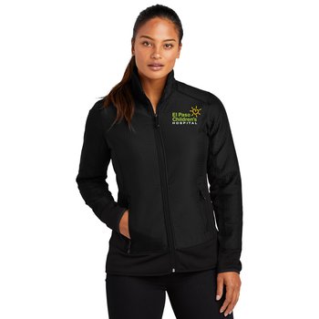 OGIO® Women's Trax Soft-Shell Jacket - Embroidered Personalization Available from Positive Promotions