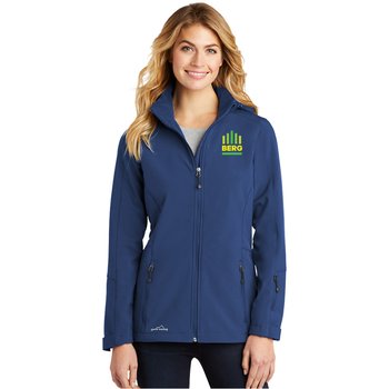 Eddie Bauer® Women's Hooded Soft-Shell Parka - Embroidered Personalization Available from Positive Promotions