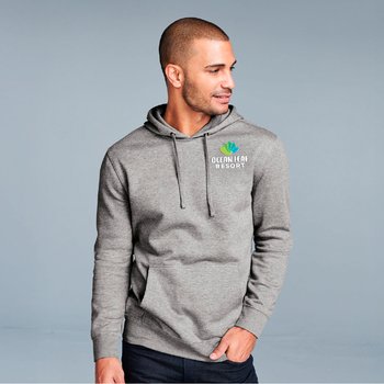 District® Unisex Ultra-Soft Cozy Fleece Hoodie - Embroidered Personalization Available from Positive Promotions