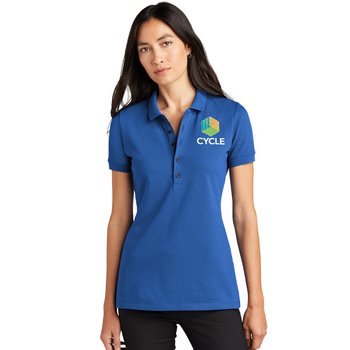 MERCER+METTLE Women's Stretch Heavyweight Pique Polo - Embroidered Personalization Available from Positive Promotions
