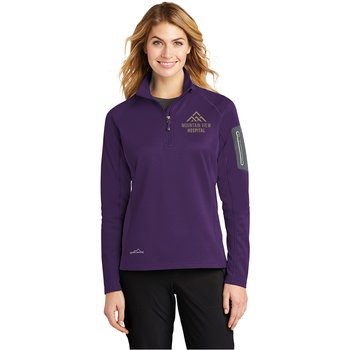 Eddie Bauer® Women's Half-Zip Performance Fleece - Embroidered Personalization Available from Positive Promotions