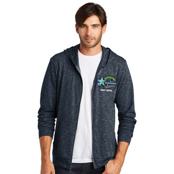 Housekeeping Appreciation District® Men's Medal Full-Zip Lightweight Hoodie Sweatshirt - Embroidered Personalization Available from Positive Promotions