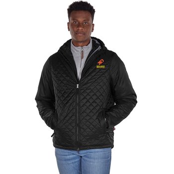 Charles River Apparel® Men's Lithium Quilted Hooded Puffer Jacket - Embroidered Personalization Available from Positive Promotions