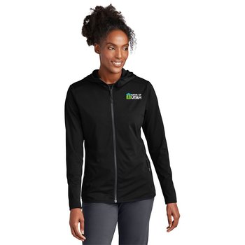 Sport-Tek® Women's Circuit Hooded Full-Zip - Embroidered Personalization Available from Positive Promotions