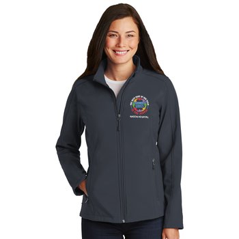 EVS Team Port Authority® Women's Core Soft Shell Jacket - Embroidered Personalization Available from Positive Promotions