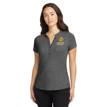 OGIO® Women's Tread Henley - Embroidered Personalization Available from Positive Promotions