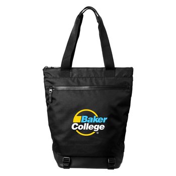 MERCER+METTLE Wave 2-in-1 Convertible Tote Bag Backpack - Personalization Available from Positive Promotions