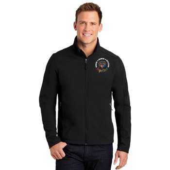 Back to School Port Authority® Men's Core Soft-Shell Jacket - Embroidered Personalization Available from Positive Promotions